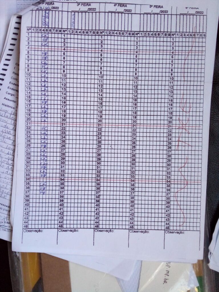 lista de presença, caso de racismo