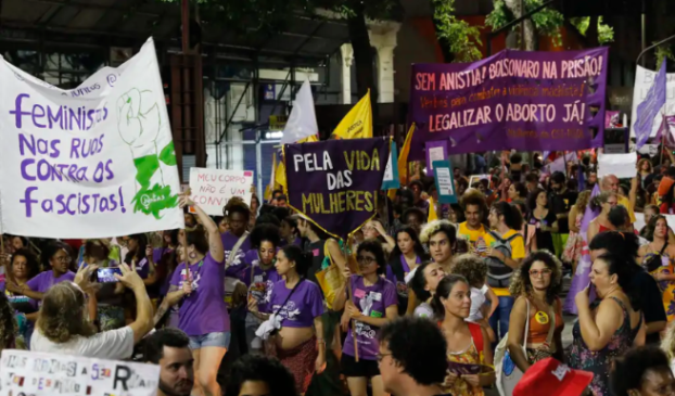 manifestação do dia da mulher