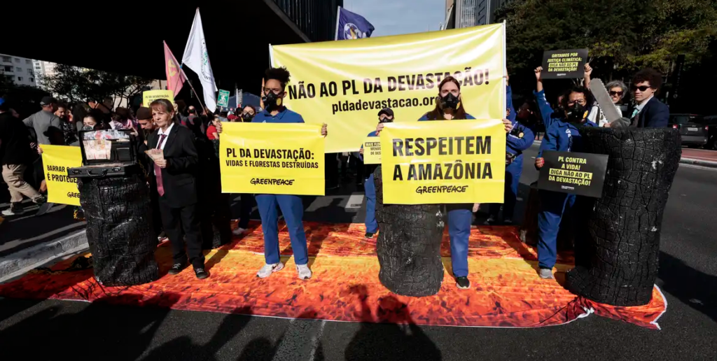 manifestação contra PL da Devastação